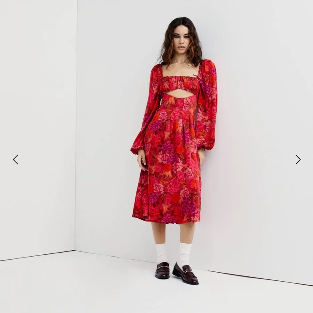 For love & lemons Nikki MIDI Dress XS